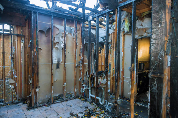 Professional Emergency Fire Cleanup technician working in Mesquite, TX